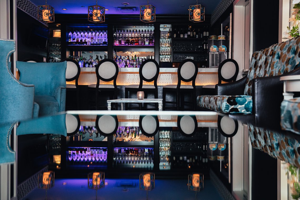 Blue Lounge Table